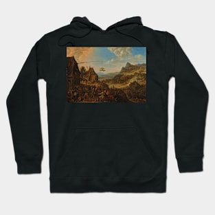 A Rhenish Landscape with a Village Festival by Herman Saftleven Hoodie